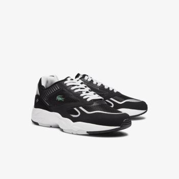 Lacoste Storm 96 Nano Textile Sneakers Pánské - Tenisky Černé / Světle Šedé | CZ-IgDKEr